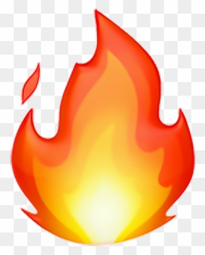 Emoji Fire Flame Clip Art - Fire Emoji - Free Transparent PNG Clipart