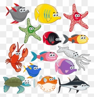 Sticker Pegatinas Fauna Marina Sea Creatures Kids Free Transparent Png Clipart Images Download