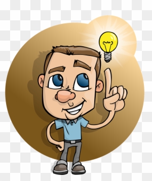 Hey, A Floating Light Bulb - Smart Idea - Free Transparent PNG Clipart ...