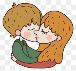 serodiscordant couples kissing clipart