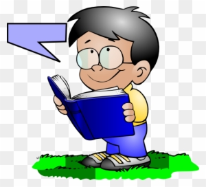 Boy Readingtalking Clip Art - Boy With Book Clipart - Free Transparent ...