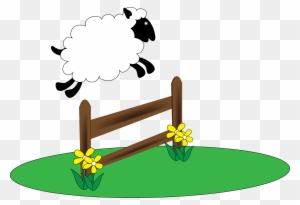 I Don T Sleep Sheep Jumping Over Fence Free Transparent Png Clipart Images Download