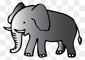 Elephants Cartoon 3, Buy Clip Art - Animated Pic Of Elephant