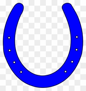 blue horse shoe clip art