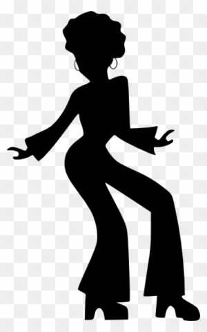 Afro Silhouette Clip Art - Disco Dancer Clip Art - Free Transparent PNG ...