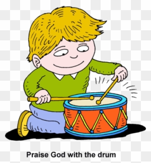 Image Boy Playing Drum Praise God With The Drum Clip - Beat The Drum Clipart