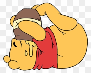 Winnie yawning, stretching Winnie hugging honey pot Winnie the Pooh