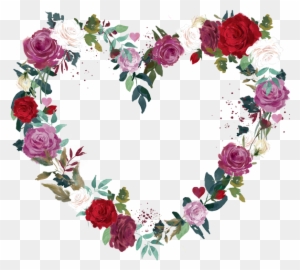 love heart flower wreath heart of flowers png free transparent png clipart images download love heart flower wreath heart of