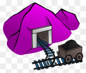 Mountain Clip Art - Drawing Of A Coal Mine