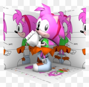 Low Poly Classic Amy By Nash The Mutt - Sonic Drive-in