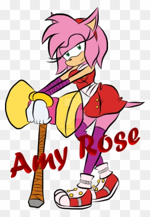 Amy Rose Sonic Png, Transparent Png - 1000x1418 PNG 