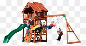 Cedar Play Set With Slide