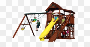 Olympian Treehouse 2 Play Set Shown With - Oklahoma Playsets