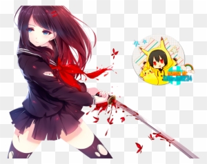 Anime Demon Girl With Sword For Kids Anime Female Characters With Swords Free Transparent Png Clipart Images Download - anime girl with red hair and sword roblox