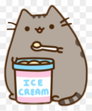 Pusheen Eating Ice Cream Clipart Ice Cream Pusheen - Cute How To Draw ...