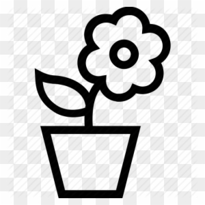 Flower Pot Outline Clip Art - Flower Pot Outline - Free Transparent PNG ...