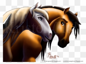 Featuring Images Of Spirit And Rain - Spirit Stallion Of The Cimarron ...