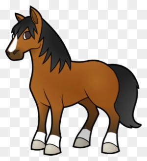 bomber brown horse clipart