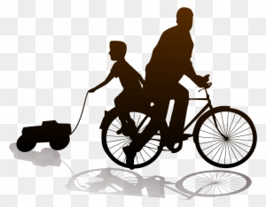 Fathers Day Son Mother - Father And Son Cycling Png