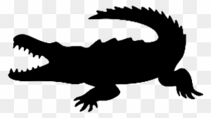 Ftestickers Silhouette Alligator - Alligator Silhouettes - Free ...