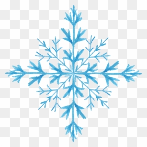 Snowflake Watercolor Painting - Watercolor Snowflake Png - Free ...