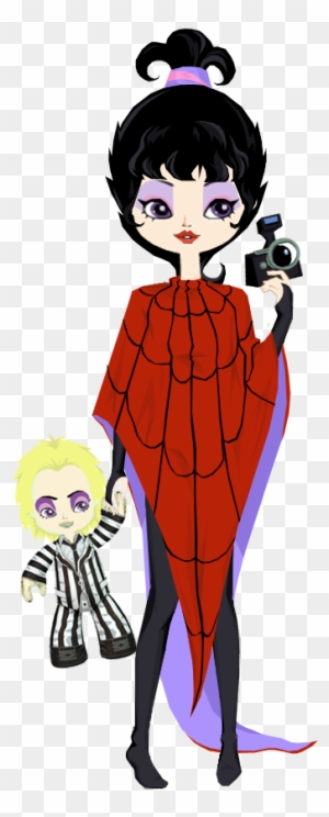 Beetlejuice And Lydia - Cartoon - Free Transparent PNG Clipart Images ...