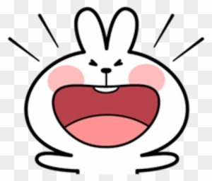 Spoiled Rabbit 1 Messages Sticker-1 - Spoiled Rabbit Face Png