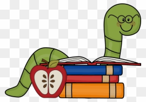 Book Worm Clip Art - Bookworm