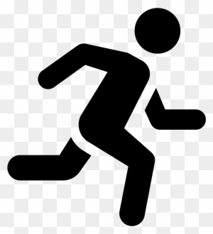 Clipart Of The Man Running Icon - Running Man Icon Png - Free ...