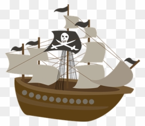 Pirate Ship Kids Children Sea Pirate Ship - Pirate Ship Cartoon Png ...