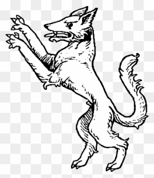 heraldry fox clipart girl