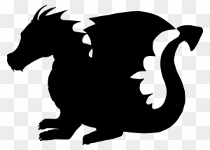 Download Onlinelabels Clip Art Cute Dragon Silhouette Free Transparent Png Clipart Images Download