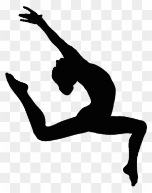 Gymnastics School Sport Cheerleading Tumbling - Gymnast Silhouette Clip ...