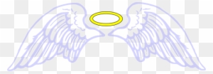 Cross With Wings Line Art - Cross With Angel Wings - Free Transparent ...