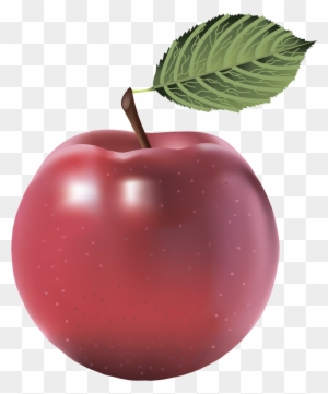 Red Apple Transparent Clip Art Image​