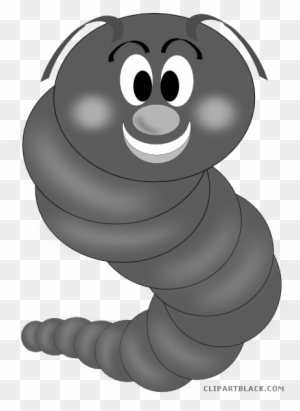black and white caterpillar clipart