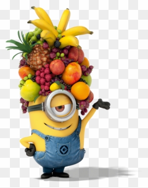 Imágenes Con Frases Graciosas De Los Minions Para Whatsapp - Minion Fruit  Hat - Free Transparent PNG Clipart Images Download