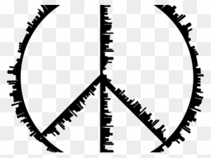 Peace Sign Clipart Silhouette - Make Love Not War Peace Sign