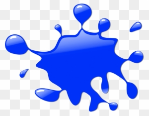 blue paint clipart