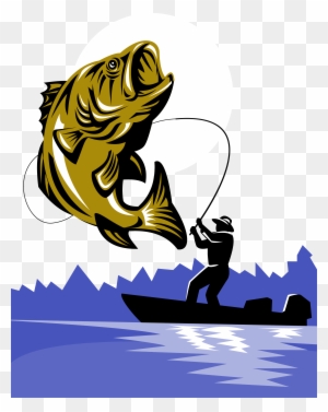 trout fishing clipart