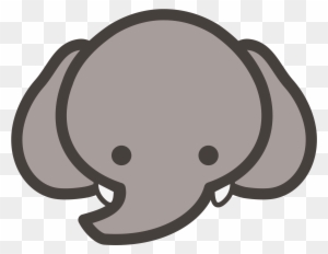 Big Image - Baby Elephant Head Clipart - Free Transparent Png Clipart 