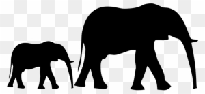 Free Image On Pixabay - Baby Elephant Silhouette Png