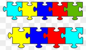 puzzle pieces border clip art