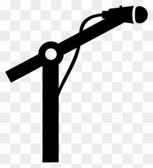 Microphone On A Mic Stand Comments - Mic Stand Icon