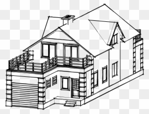 Big Image - House Lineart - Free Transparent PNG Clipart Images Download