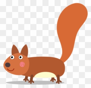 Ben And Holly Squirrel - Cartoon Squirrel On A Transparent Background ...