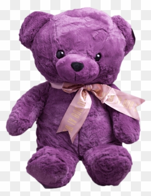 violet teddy bear