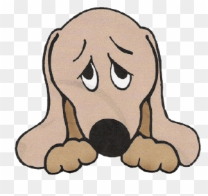 sad dog cartoon droopy