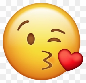 Kissing Clipart Iphone Emoji - Emoji Ios 10 Png - Free ...