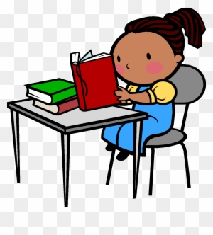 student reading clipart